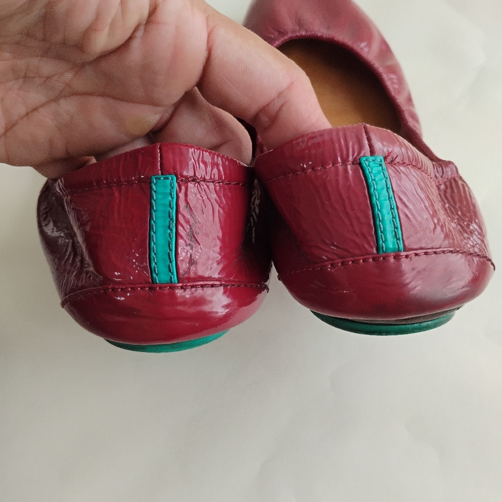 Tieks By Gavrieli Women's Size 8 Ruby Red Patent … - image 6